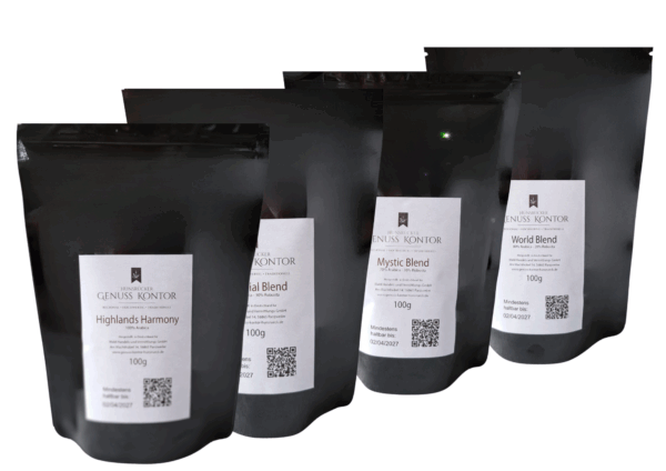 Kaffee-Probierpaket „Hunsrücker Vielfalt“ – 4 Sorten à 100 g